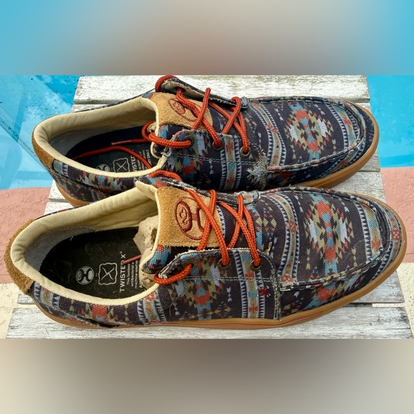 Twisted X Hooey Lace Up Aztec Pattern Mens Size 11M main image 4